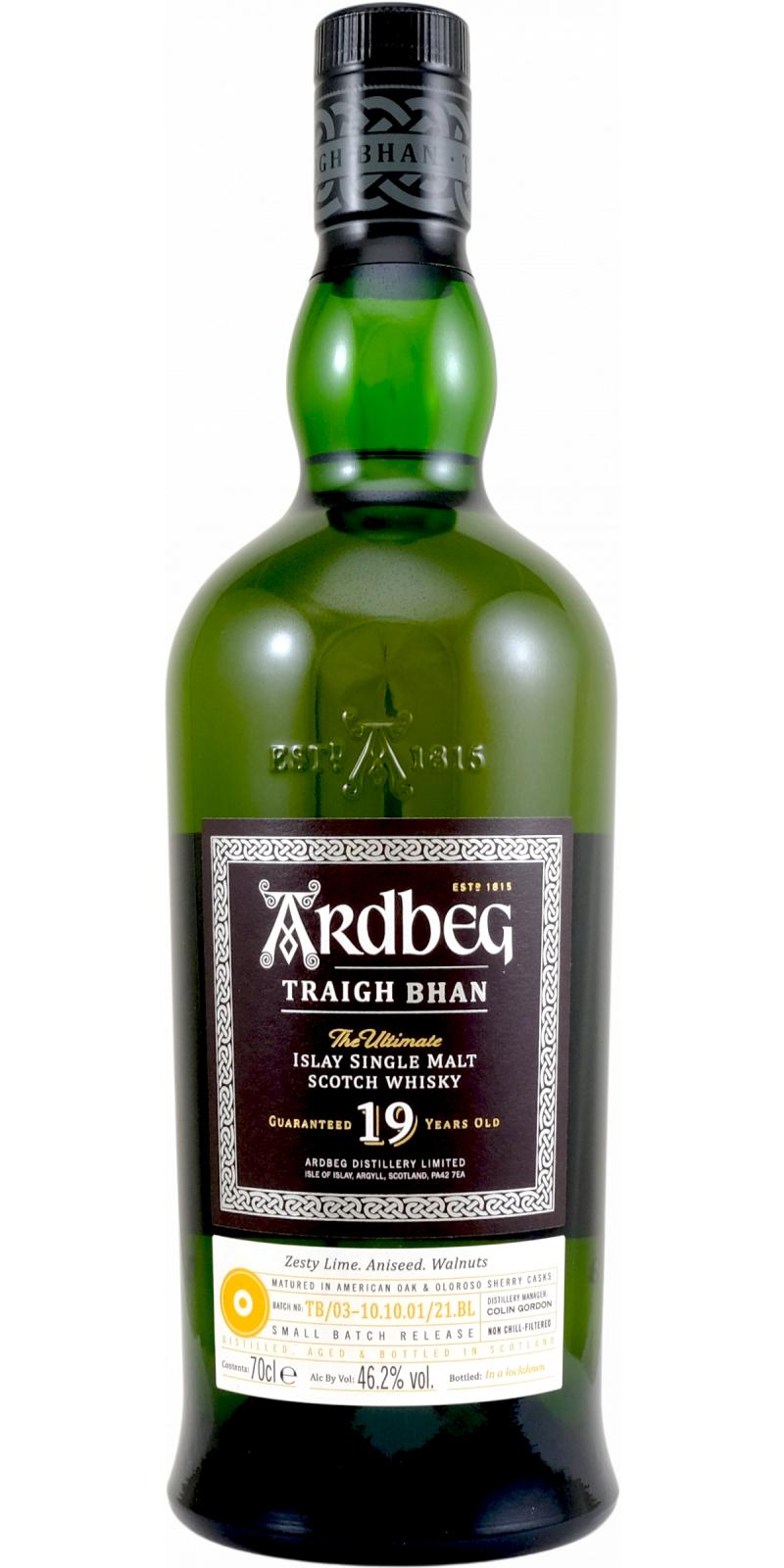 Ardbeg Traigh Bhan 19 Year Batch No. 3 Single Malt Scotch Whisky