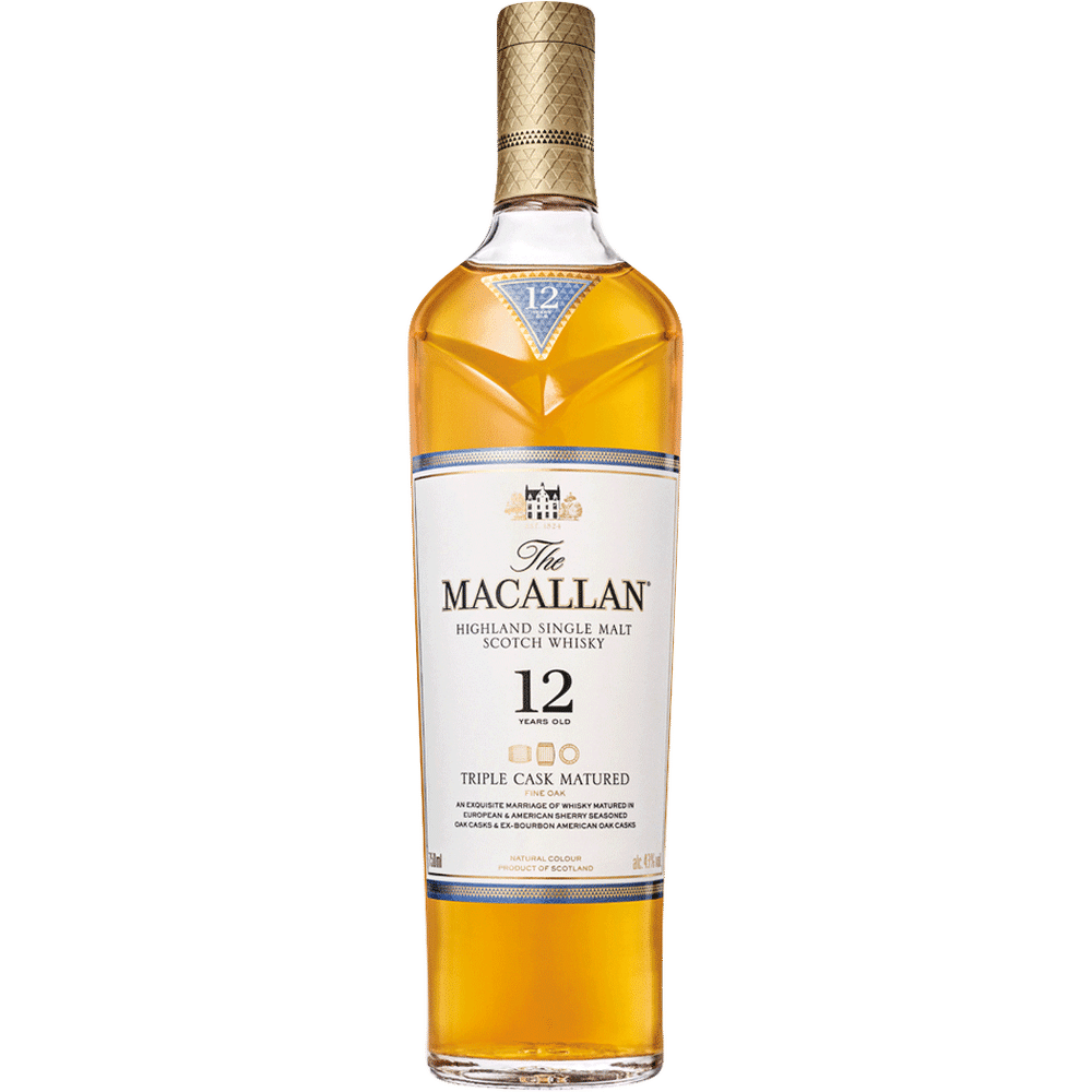 Macallan 12 Year Old Higland Single Malt Scotch aged in Sherry Casks