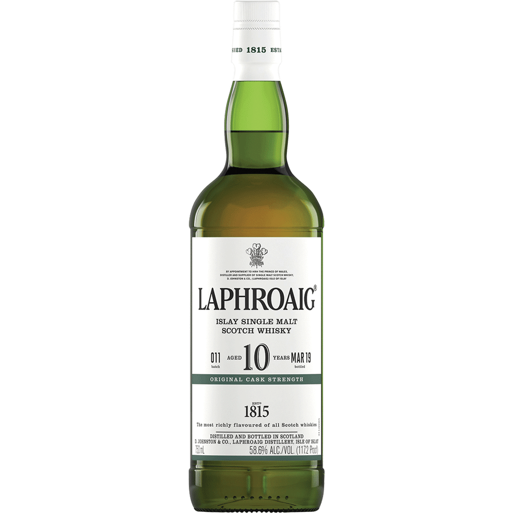 Laphroaig Scotch Single Malt Cask Strength 10yr
