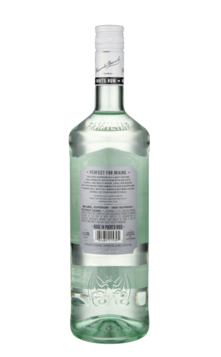 Bacardi Superior White Rum 750 ML