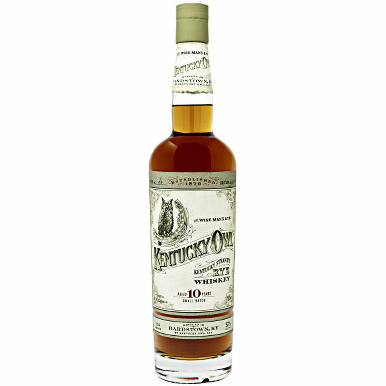 Kentucky Owl Straight Rye Whiskey 10 Years Batch 4 -750 ml